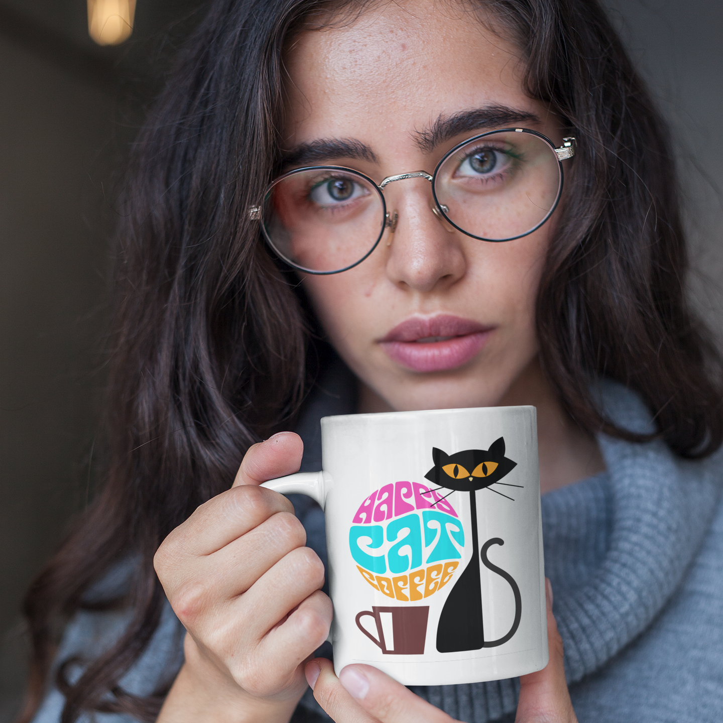 Happy Cat Coffee Mug!